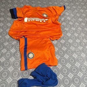 Orange and Blue Soccer Jersey Set
